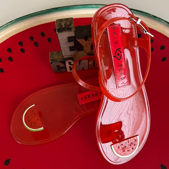 KATY PERRY COLLECTIONS Watermelon🍉 Jelly Sandals - Picture 4 of 12
